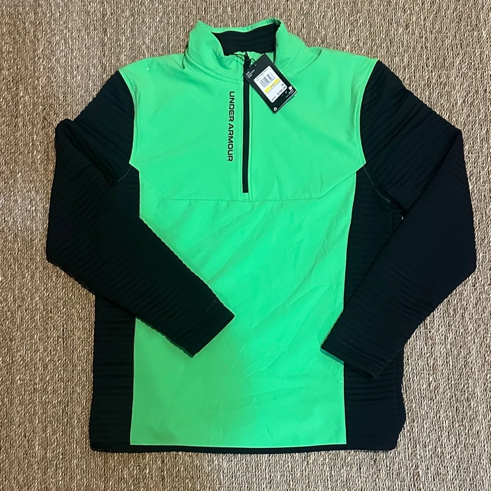 Under Armour Green and Black Men's Shirt - Picture 1 of 5